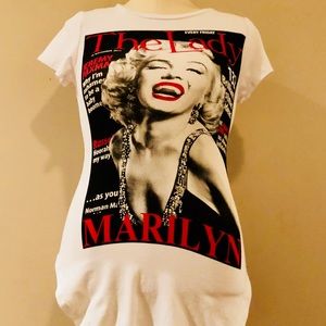 Vintage Style Marilyn Monroe T-shirt Rhinestones